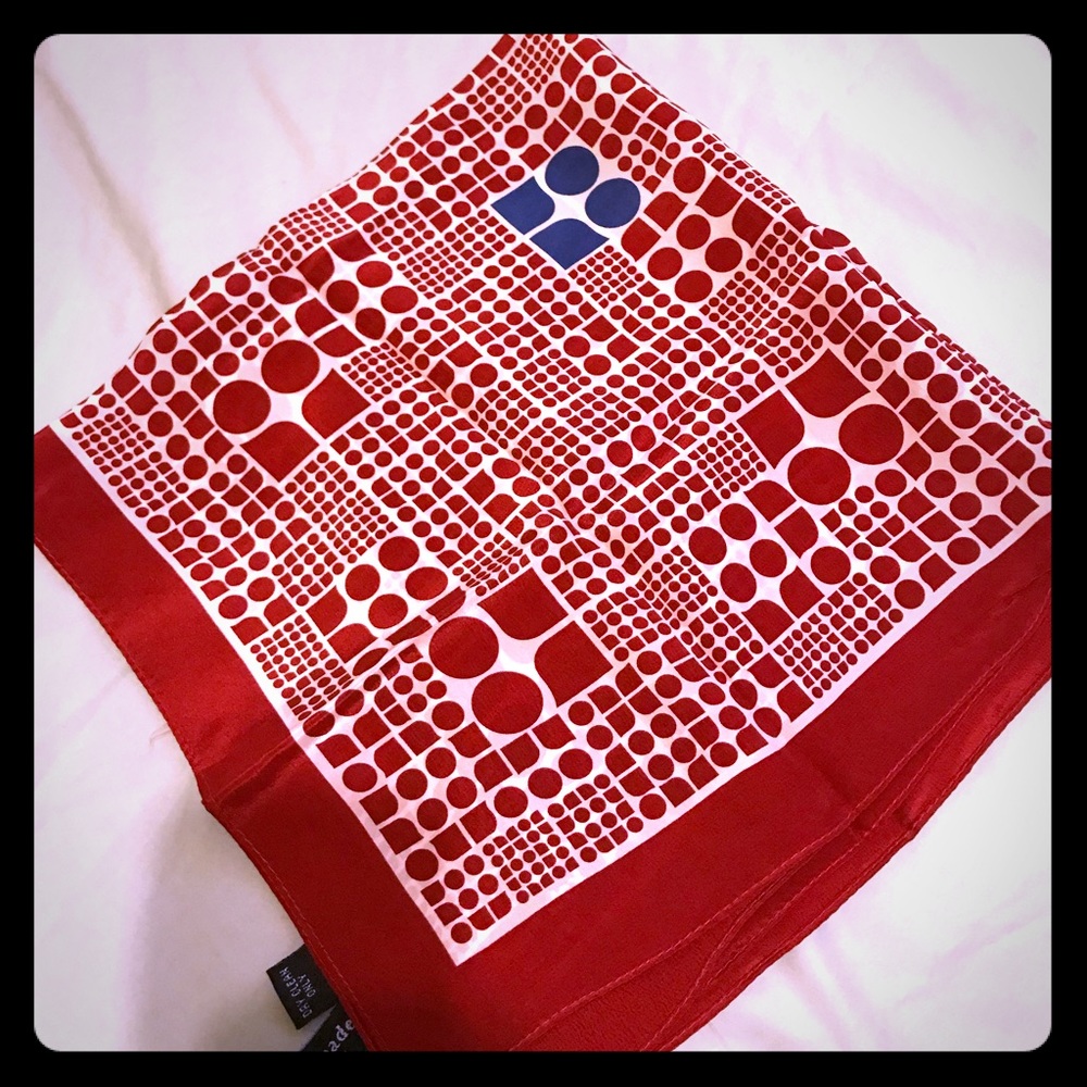 New Kate Spade Silk bandana scarf Breast Cancer